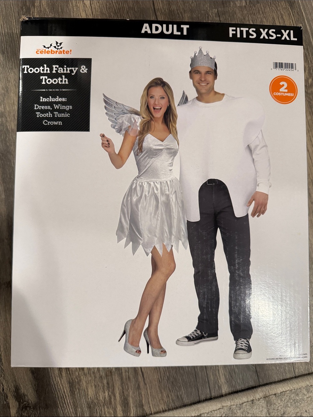 Adult Tooth Fairy & Tooth Halloween Costume Set